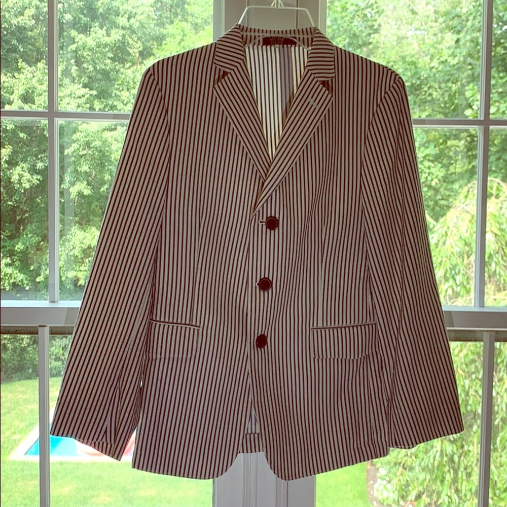 John Varvatos Boy’s Pinstriped Sports Jacket
